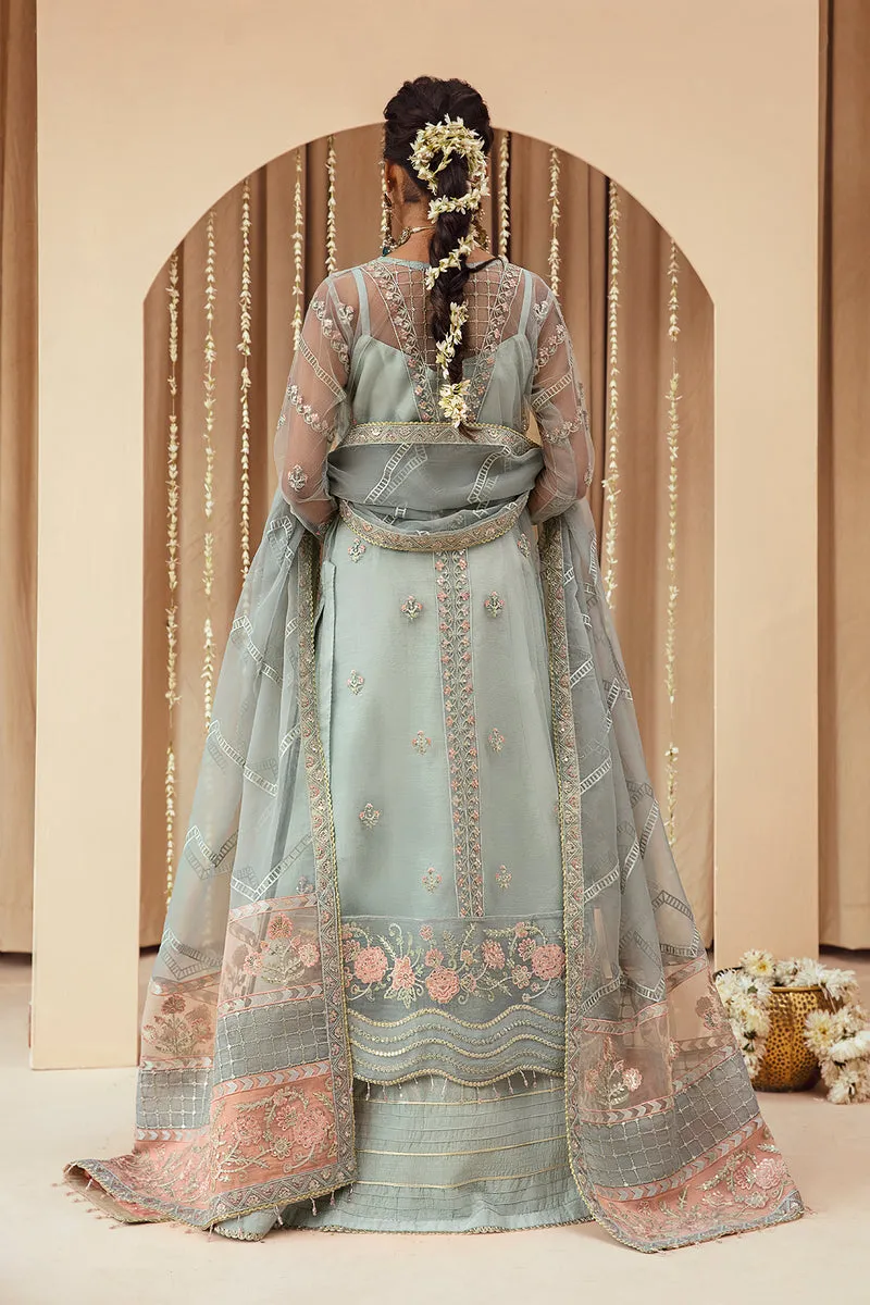 Ferozi Heavily Embroidered Pakistani Gown Style Wedding Dress