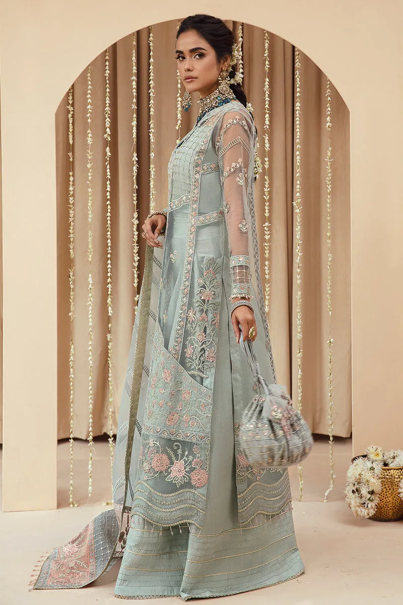 Ferozi Heavily Embroidered Pakistani Gown Style Wedding Dress