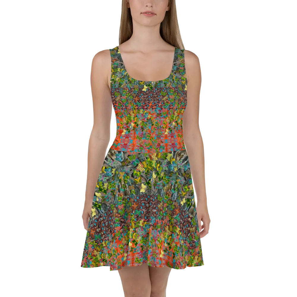 Fitted Skater Dress (Her/Muliebris)(Butterfly Glade, Shoal Solstice, GNHV8.12) RJSTH@Fabric#12 RJSTHw2021 RJS