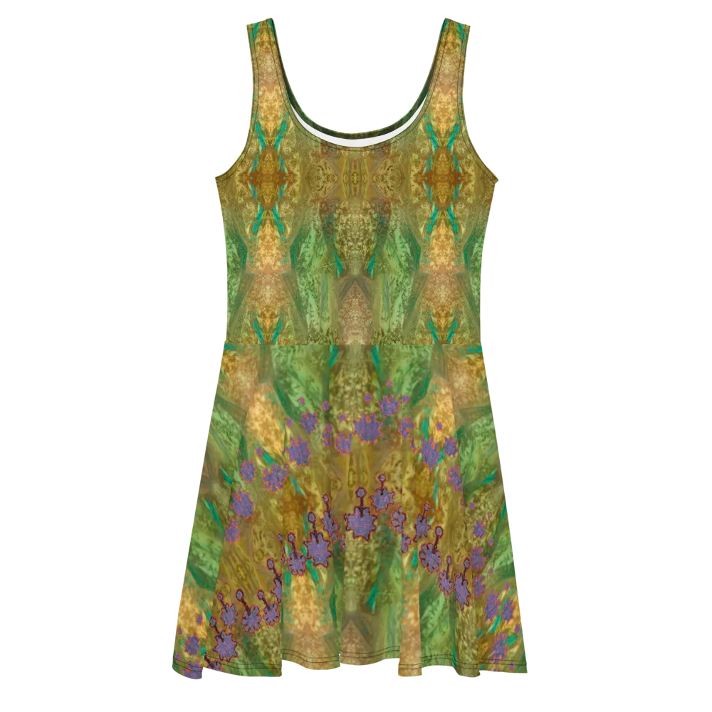Fitted Skater Dress (Her/Muliebris)(Grail Night Flower) RJSTH@Fabric#6 RJSTHS2020 RJS