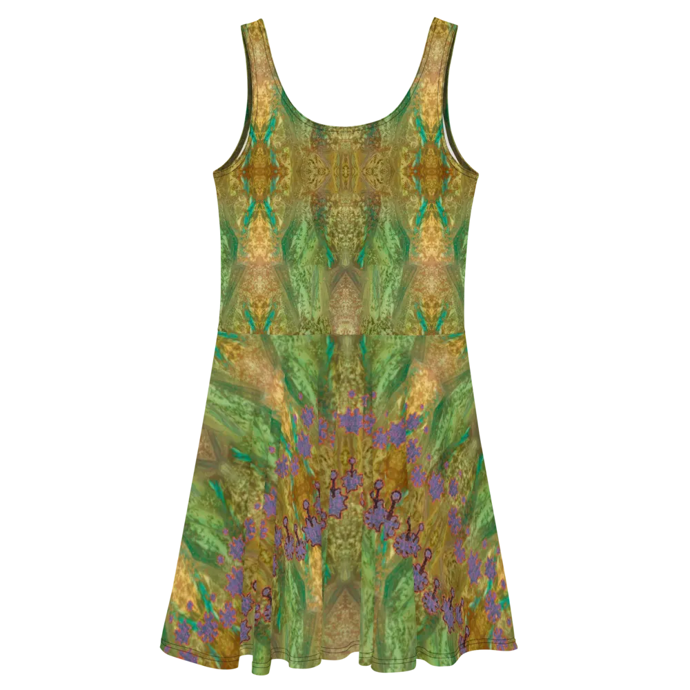 Fitted Skater Dress (Her/Muliebris)(Grail Night Flower) RJSTH@Fabric#6 RJSTHS2020 RJS