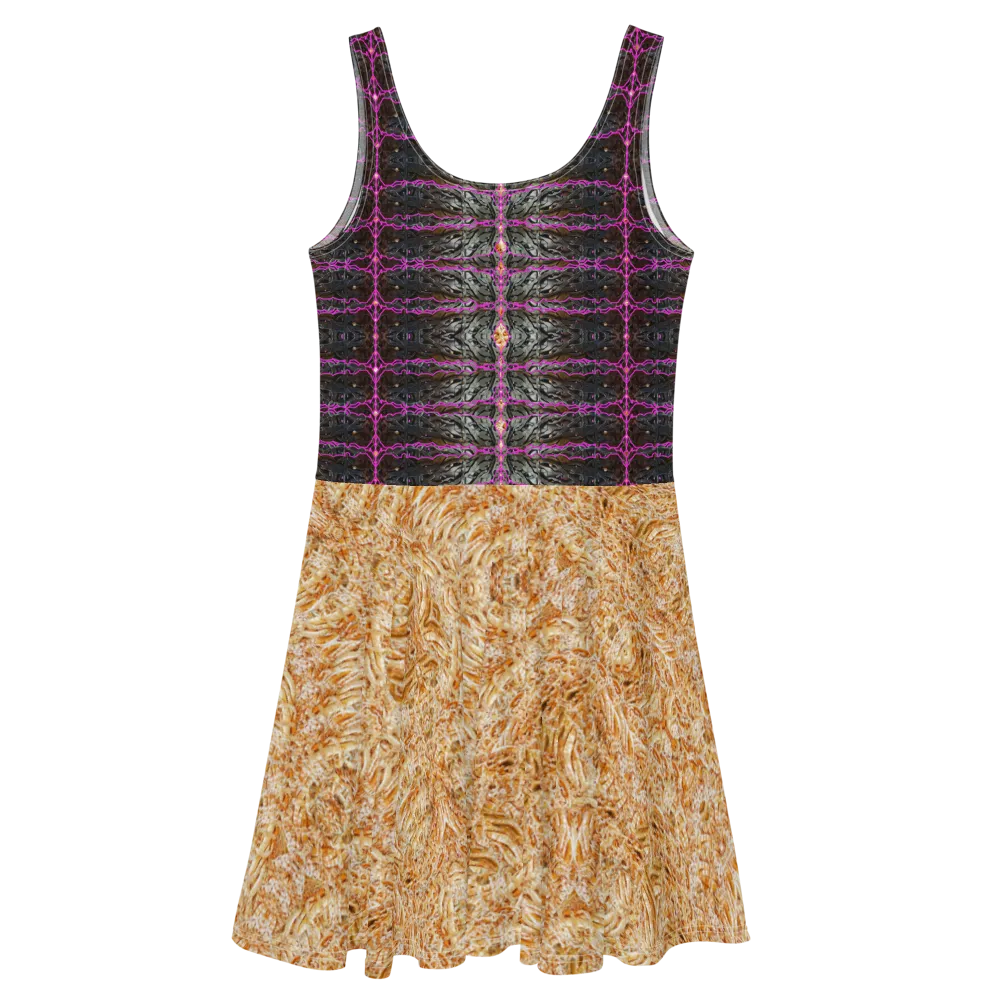 Fitted Skater Dress (Her/Muliebris)(Rind#9 Tree Link Ouroboros Smith Fabric) RJSTHW2021 RJS