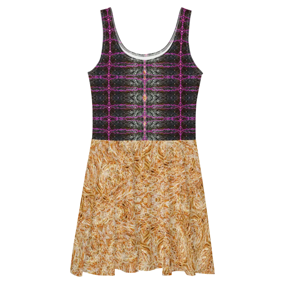 Fitted Skater Dress (Her/Muliebris)(Rind#9 Tree Link Ouroboros Smith Fabric) RJSTHW2021 RJS