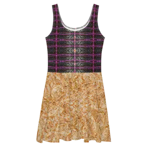 Fitted Skater Dress (Her/Muliebris)(Rind#9 Tree Link Ouroboros Smith Fabric) RJSTHW2021 RJS