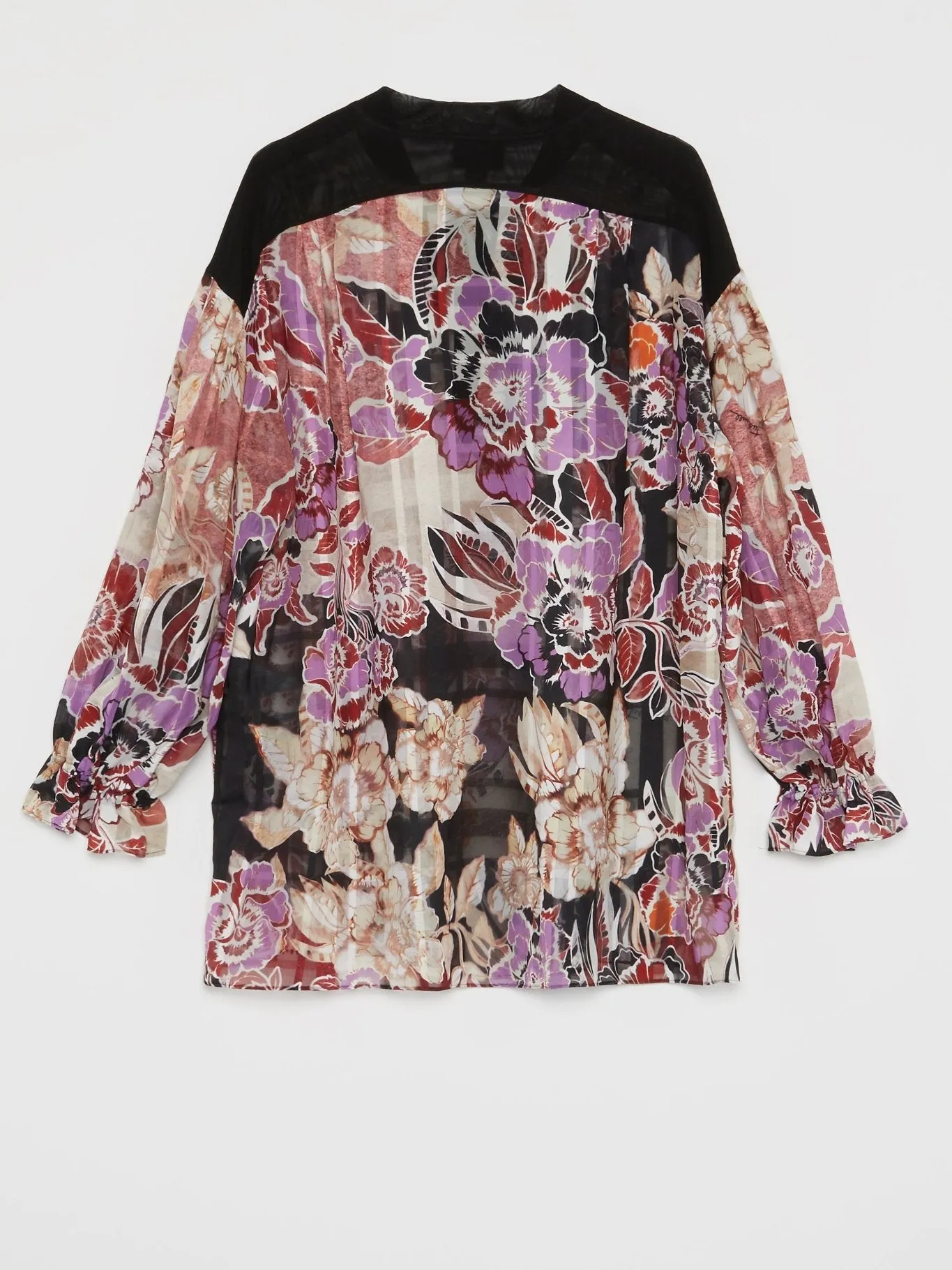 Floral Print Bow Tie Blouse