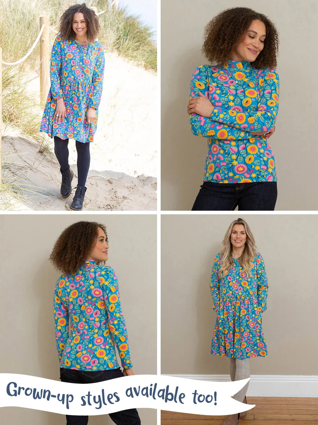 Folk floral skater dress