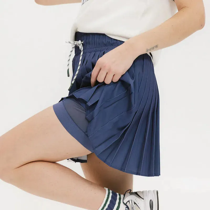 Fore All Rose Pleated Skort  - Indigo