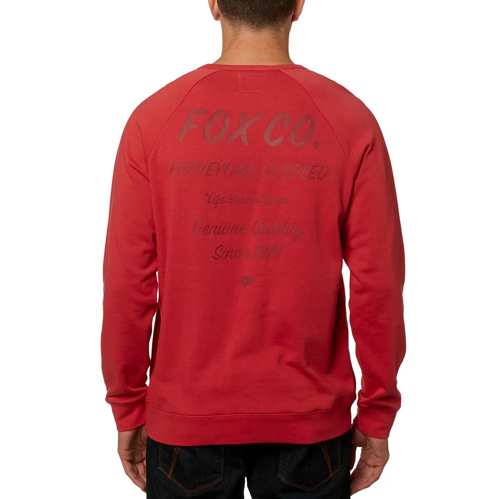 FOX RESIN CREW FLEECE [RIO RED]