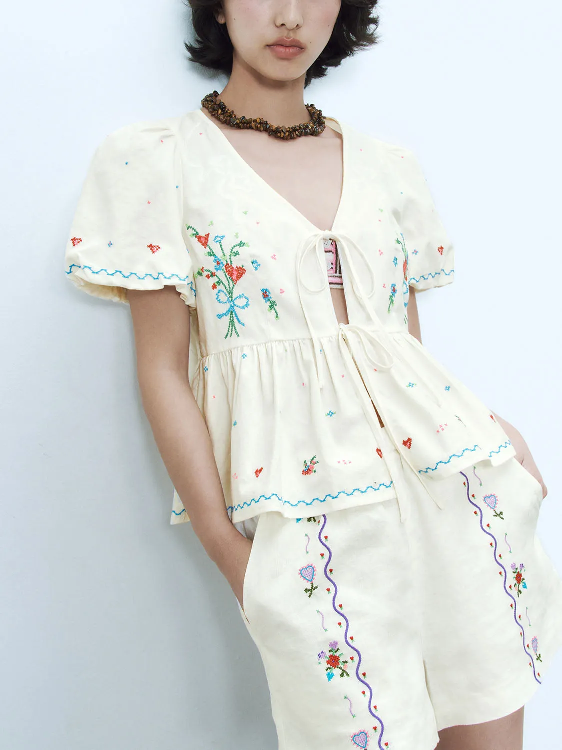 Front Tie Blouses