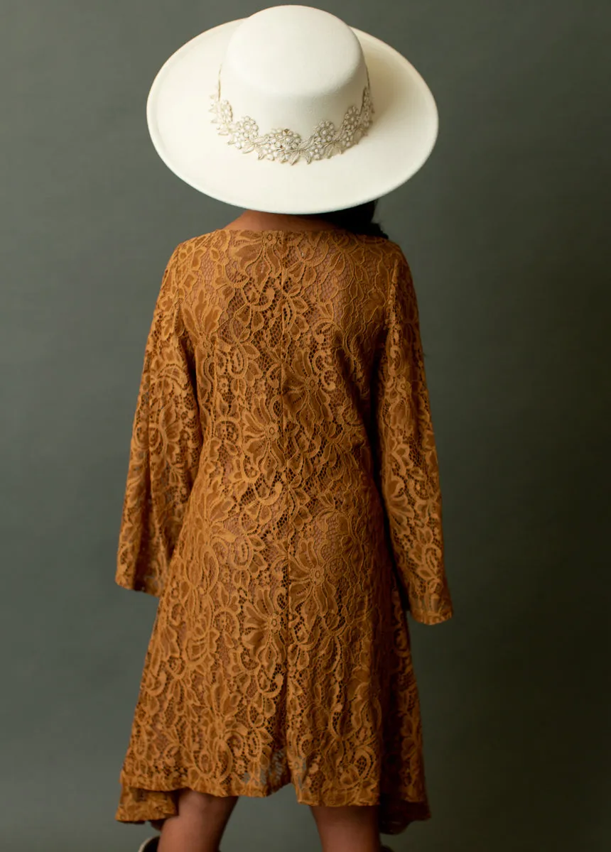 Gael Dress in Tarnished Gold