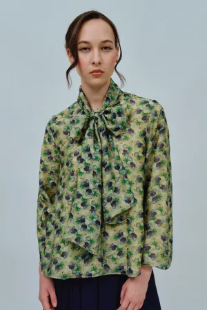 Gallery Bow Blouse in Floral