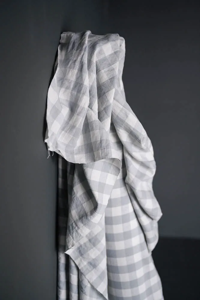 Garden Party Laundered Linen Cotton. Grey