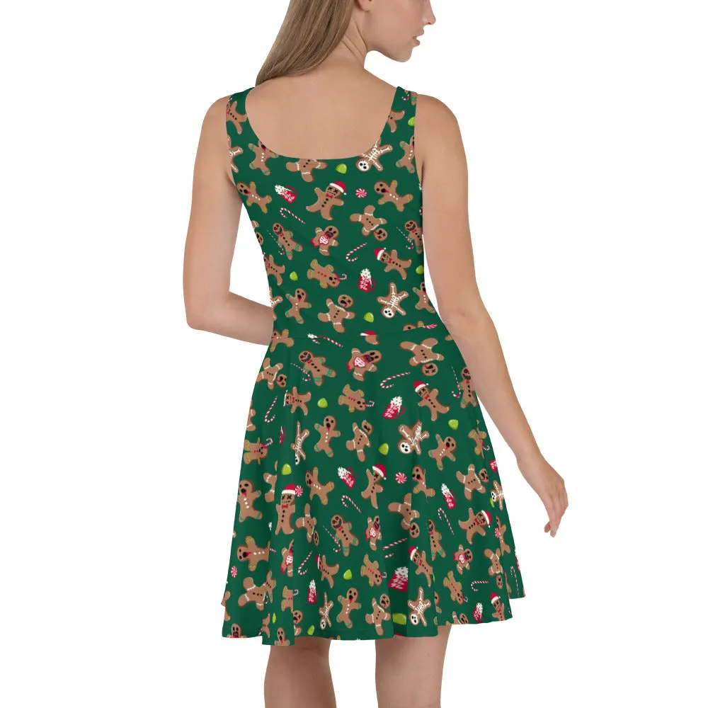 Gingerdead Creepmas Skater Dress