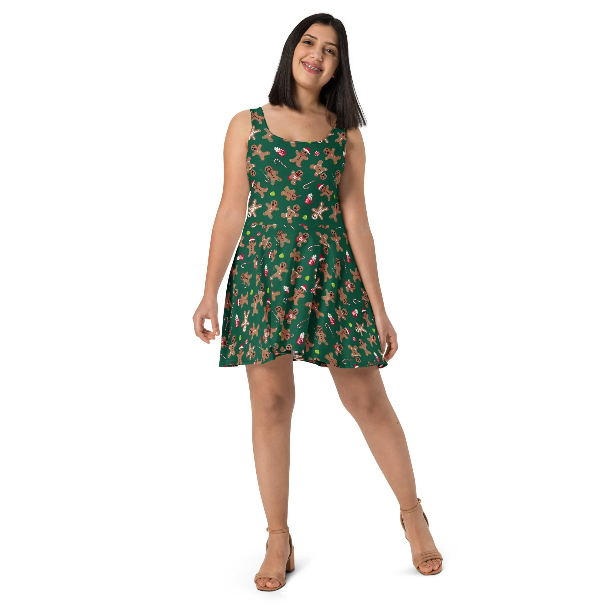 Gingerdead Creepmas Skater Dress