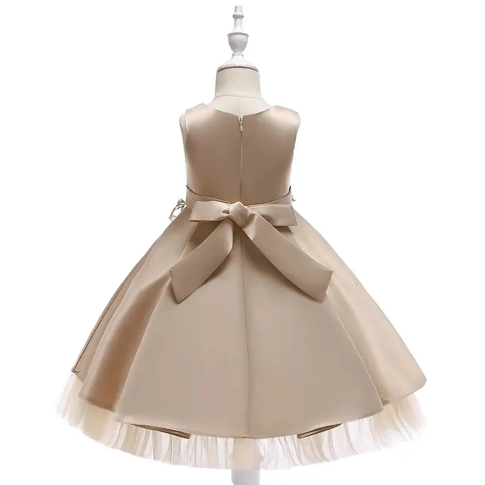 Girl Party Dress Kids Clothes For Girls Princess Elegant Clothes Luxury Gown Embroidery Pageant  Dress