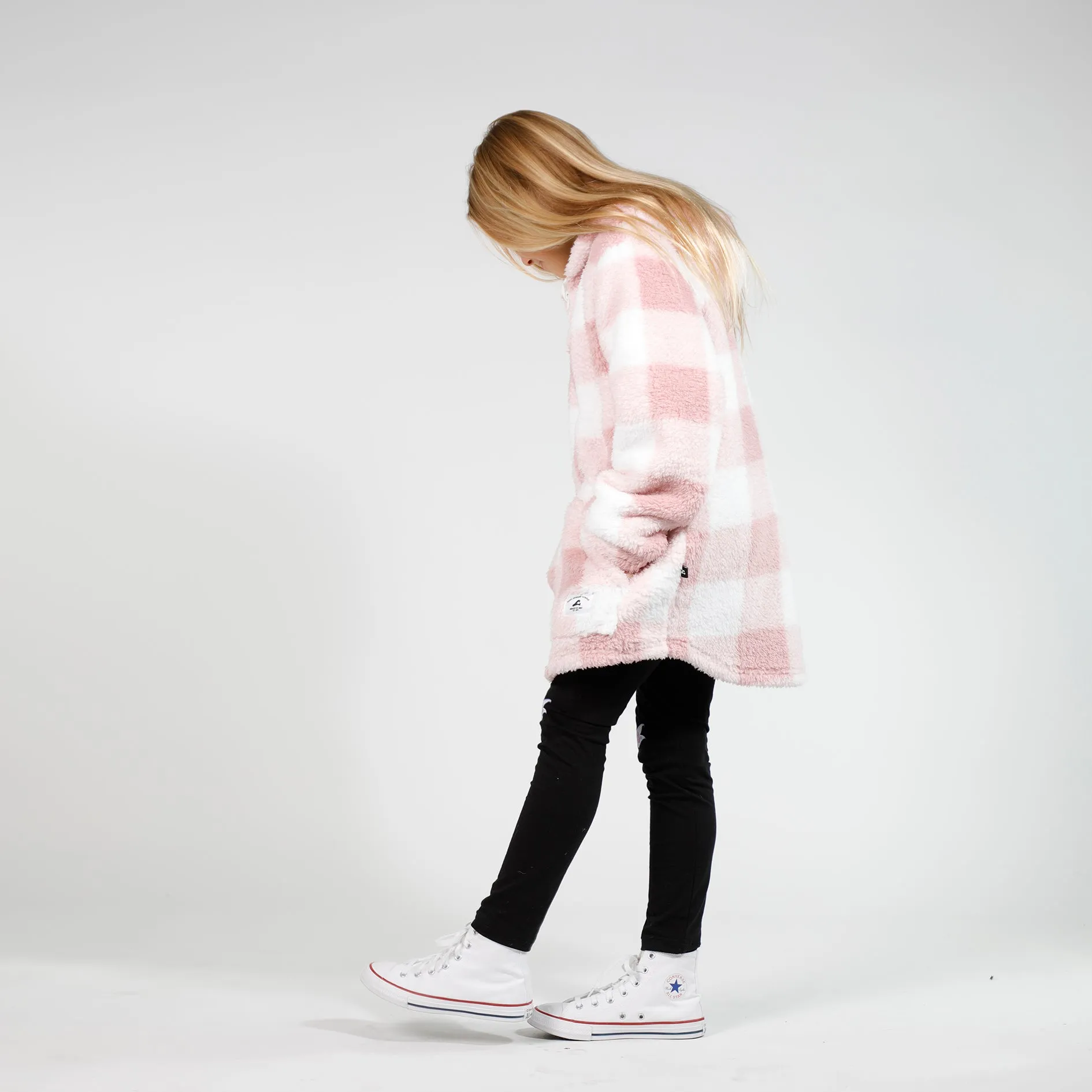 Girls Sunrise Jacket - Pink Check