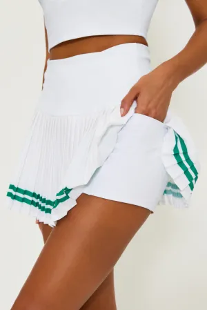 Gloria Skirt Courtside in White