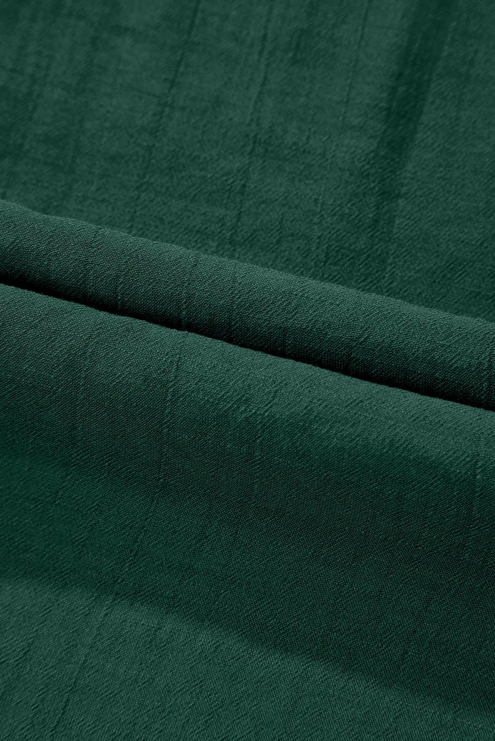 Green Bay Eyelet Embroidered Sleeve Tie V Neck Blouse