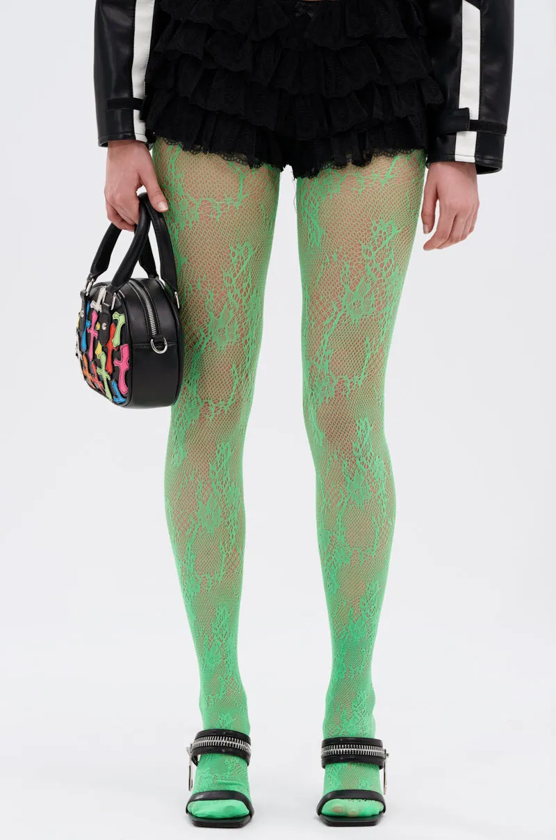 GREEN WITH NO ENVY TIGHTS
