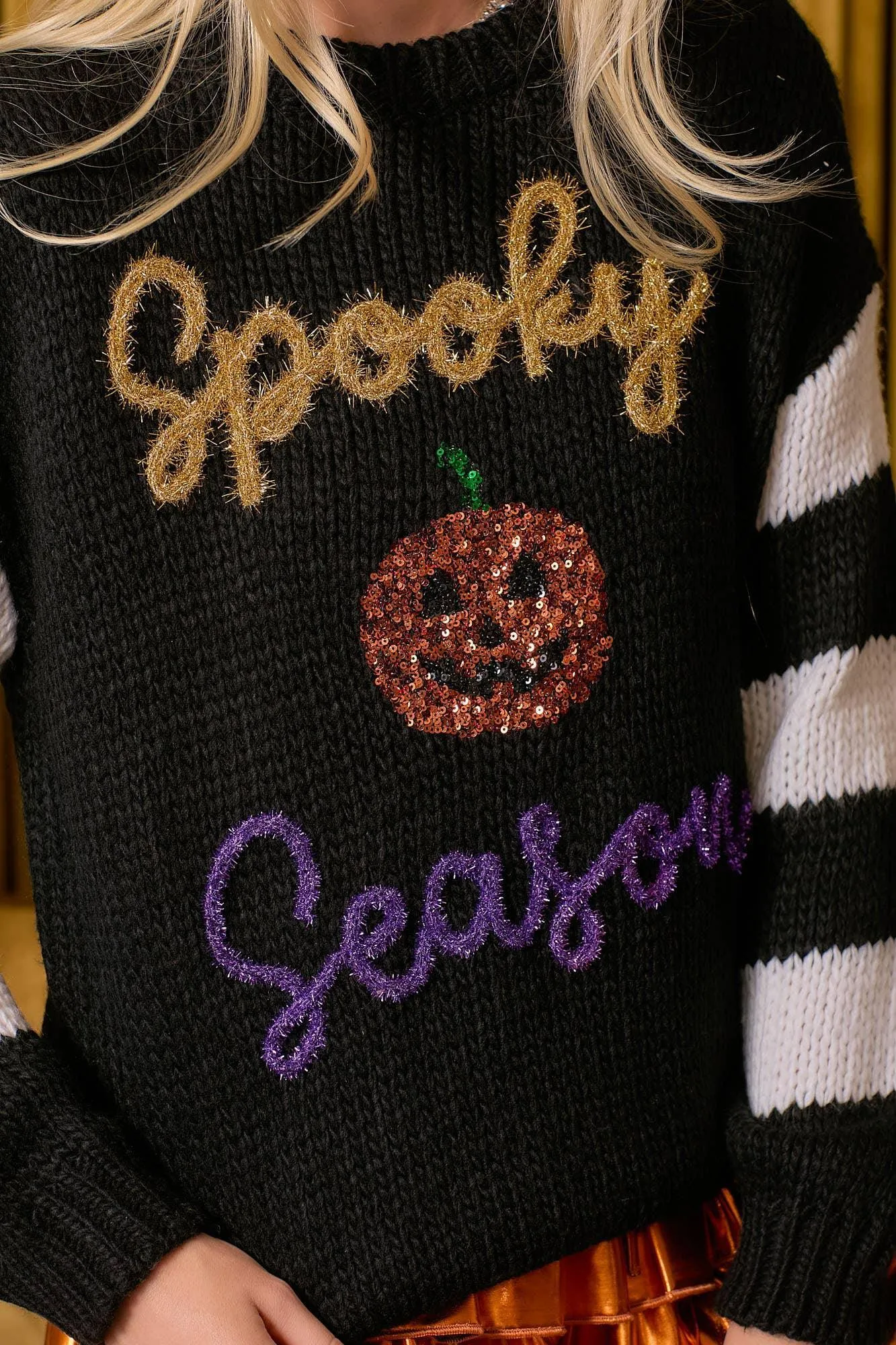 Halloween Spooky Season Chunky Sweater Knit