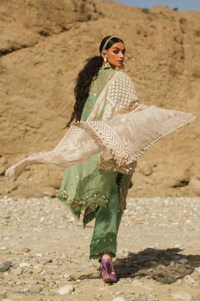 Heavy Dusty Green Kameez Salwar Pakistani Party Dresses