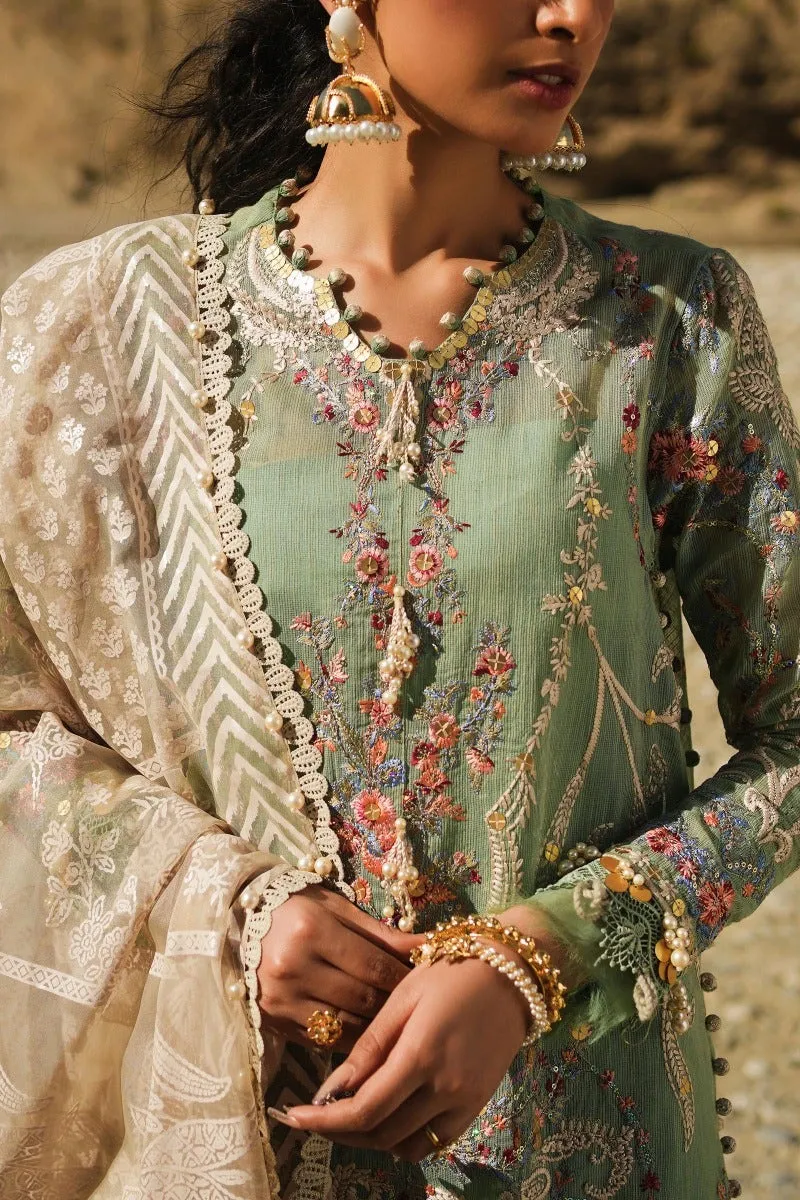 Heavy Dusty Green Kameez Salwar Pakistani Party Dresses