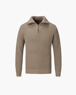 HELSINKI QUARTER ZIP SWEATER