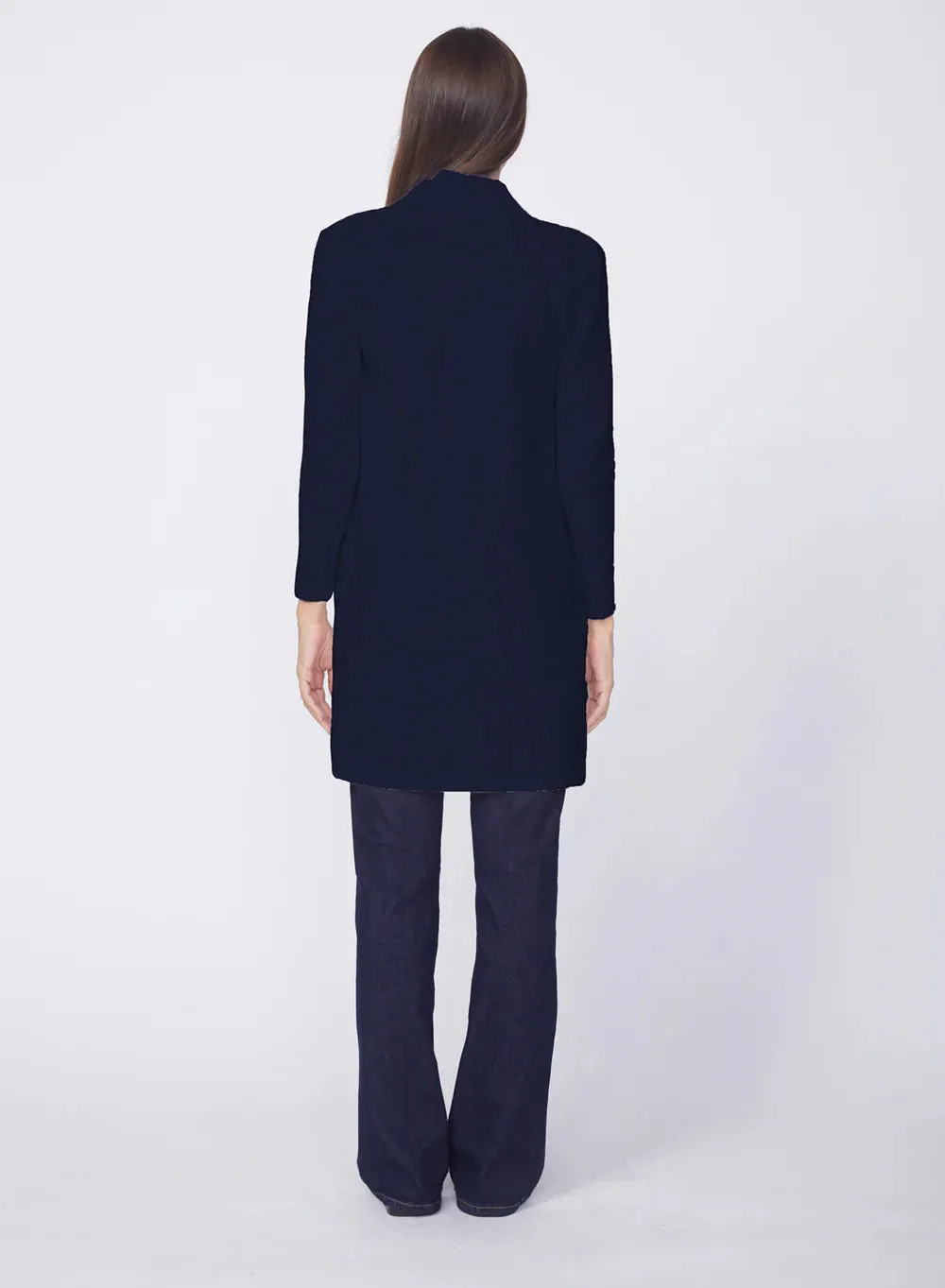 Horizontal Rib Duster - New Navy