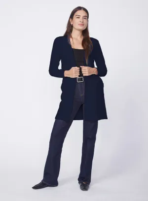 Horizontal Rib Duster - New Navy