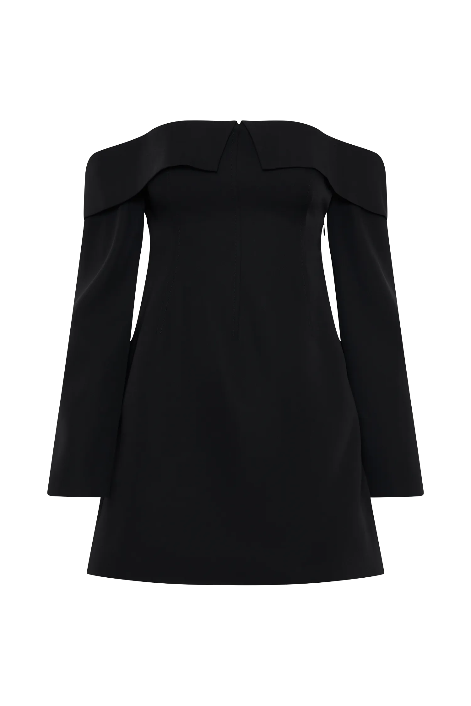Hugo Suiting Off Shoulder Mini Dress - Black