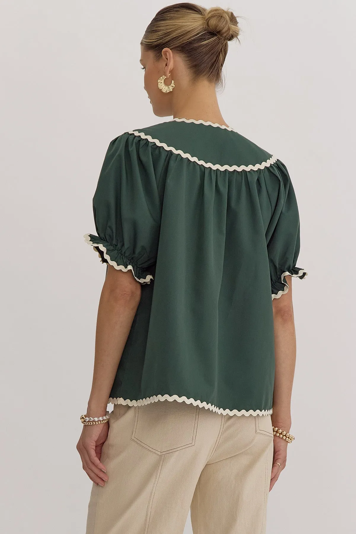 Hunter Ric Rac Blouse
