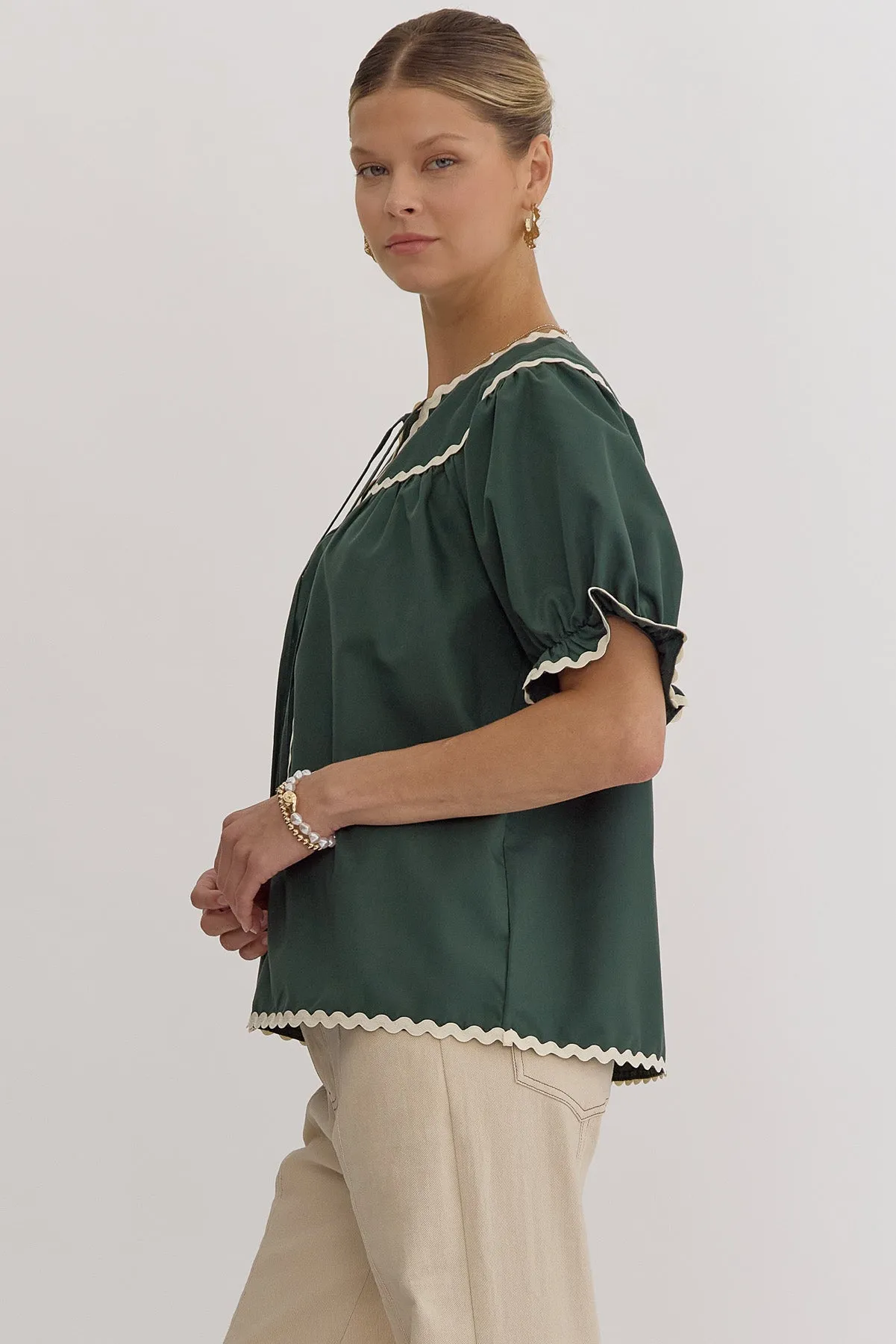 Hunter Ric Rac Blouse