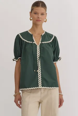 Hunter Ric Rac Blouse