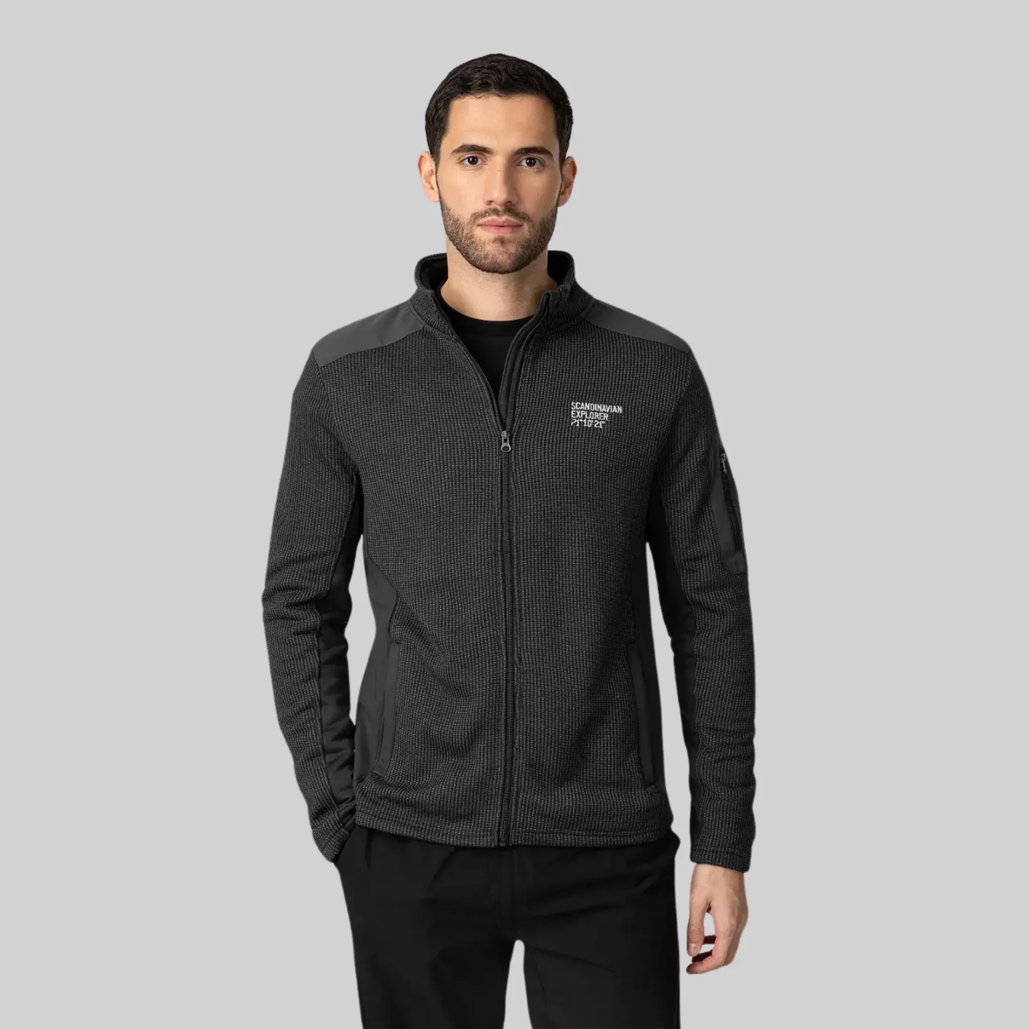 Hybrid Fleece Jacket - Dark Grey