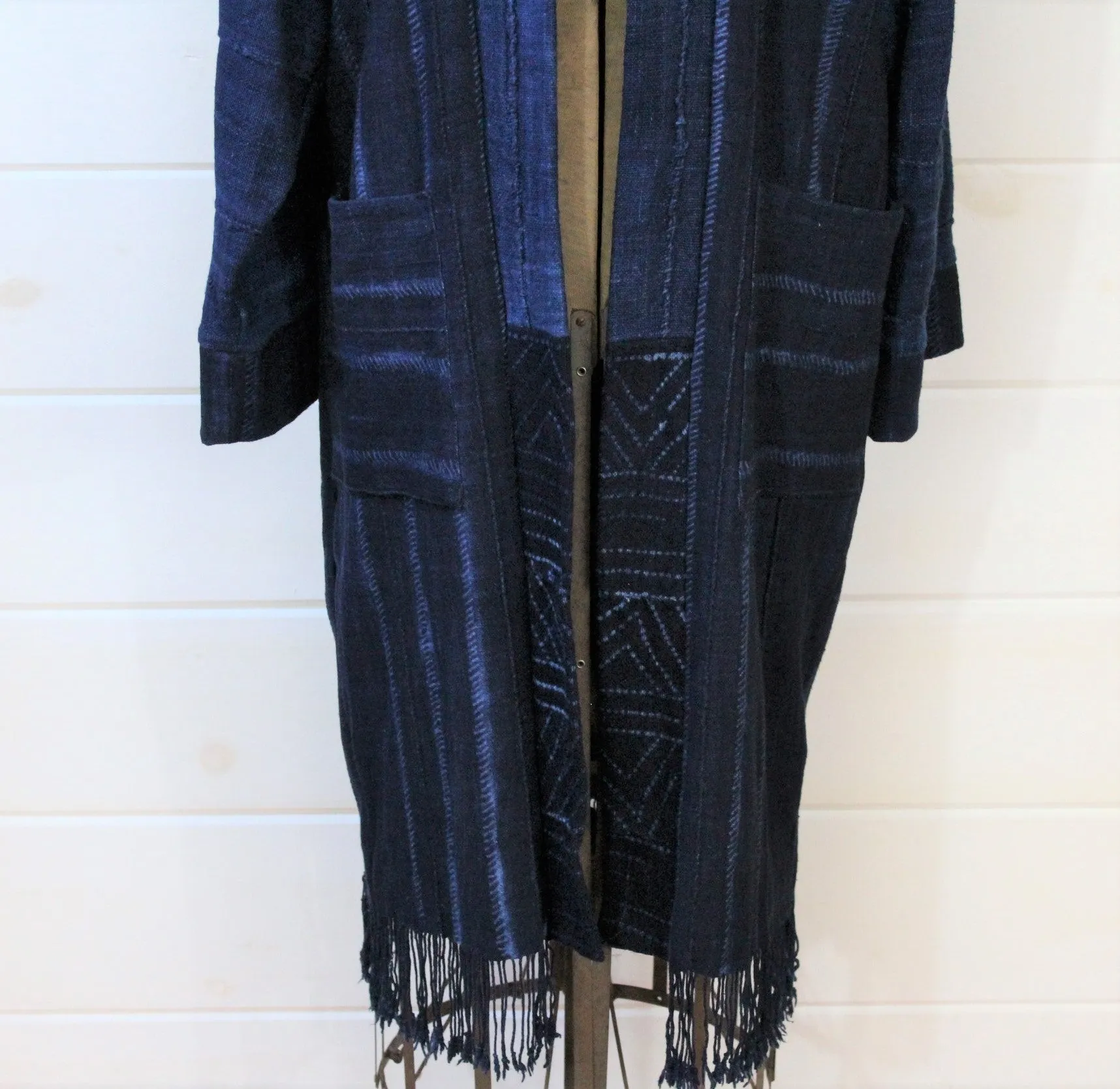 Indigo Shibori Duster