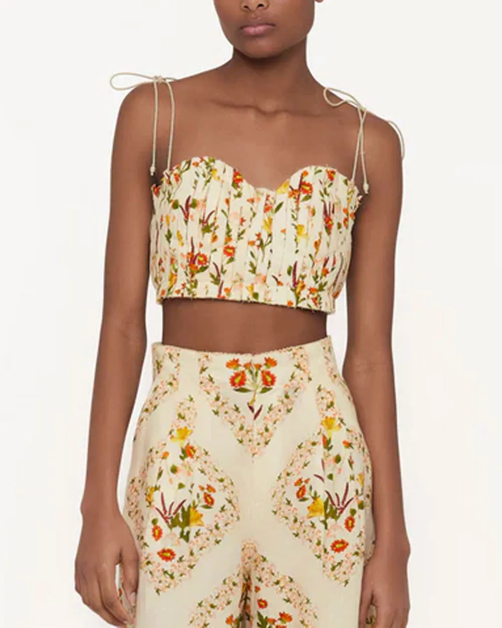 Ivory Moringa Clemenitina Crop Top