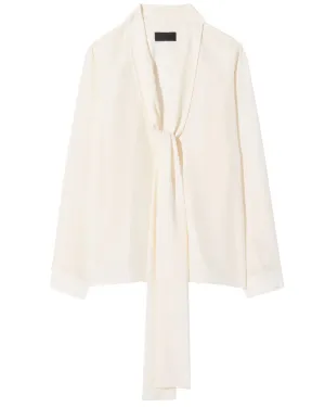 Ivory Tie Neck Angelique Blouse