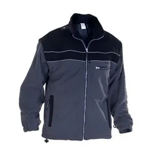 Kiel Fleece with Detachable Sleeves - Black/Grey