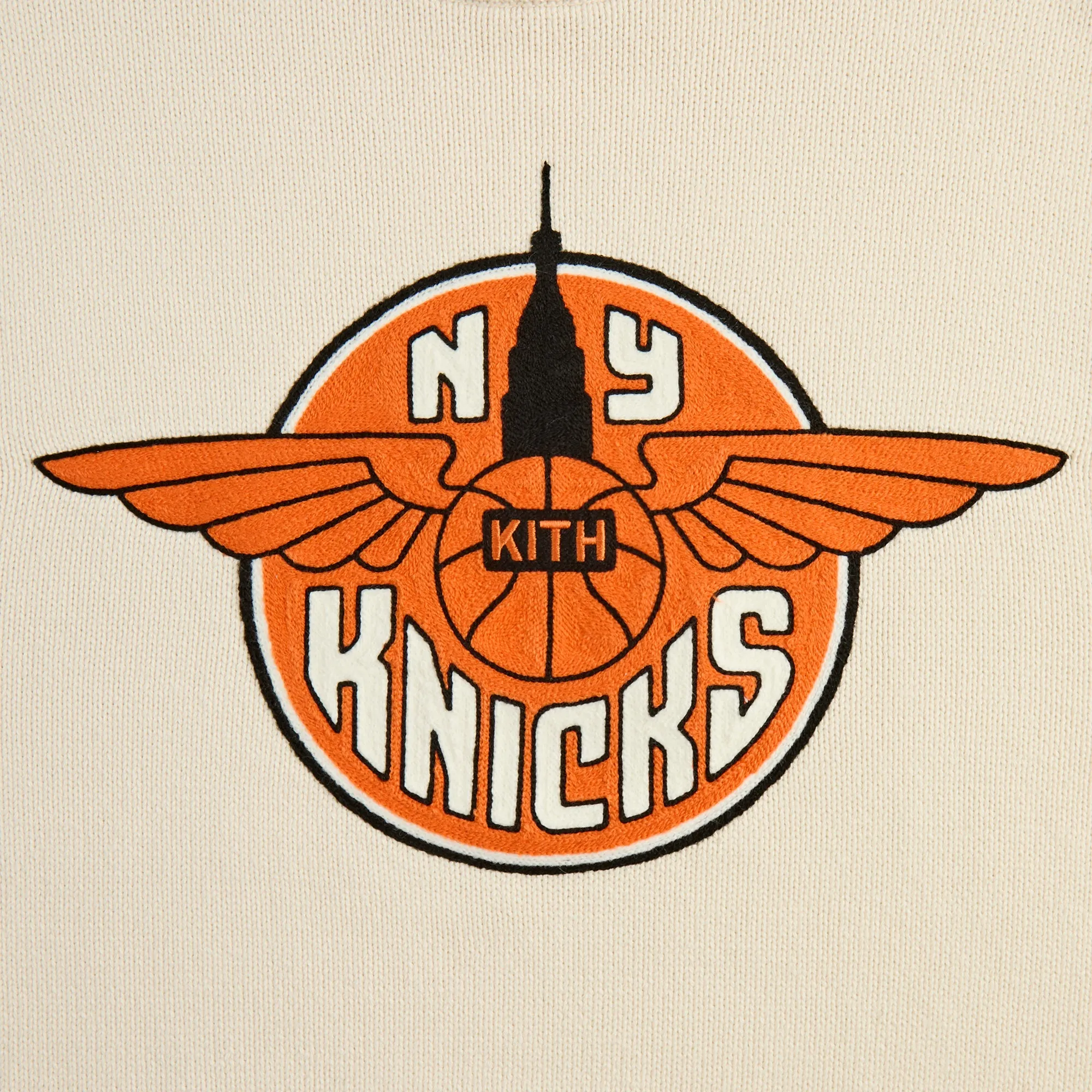 Kith for the New York Knicks Wings Lewis Sweater - Sandrift