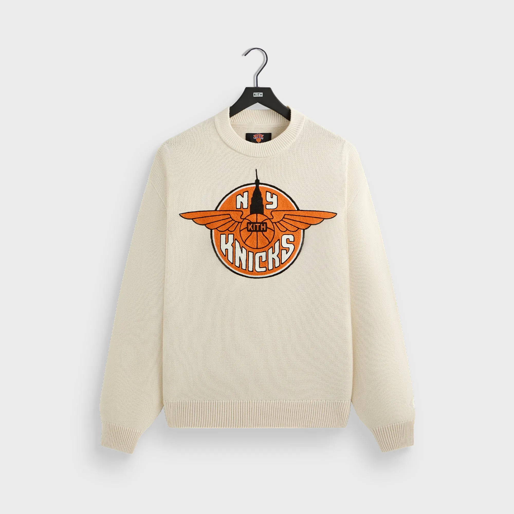 Kith for the New York Knicks Wings Lewis Sweater - Sandrift