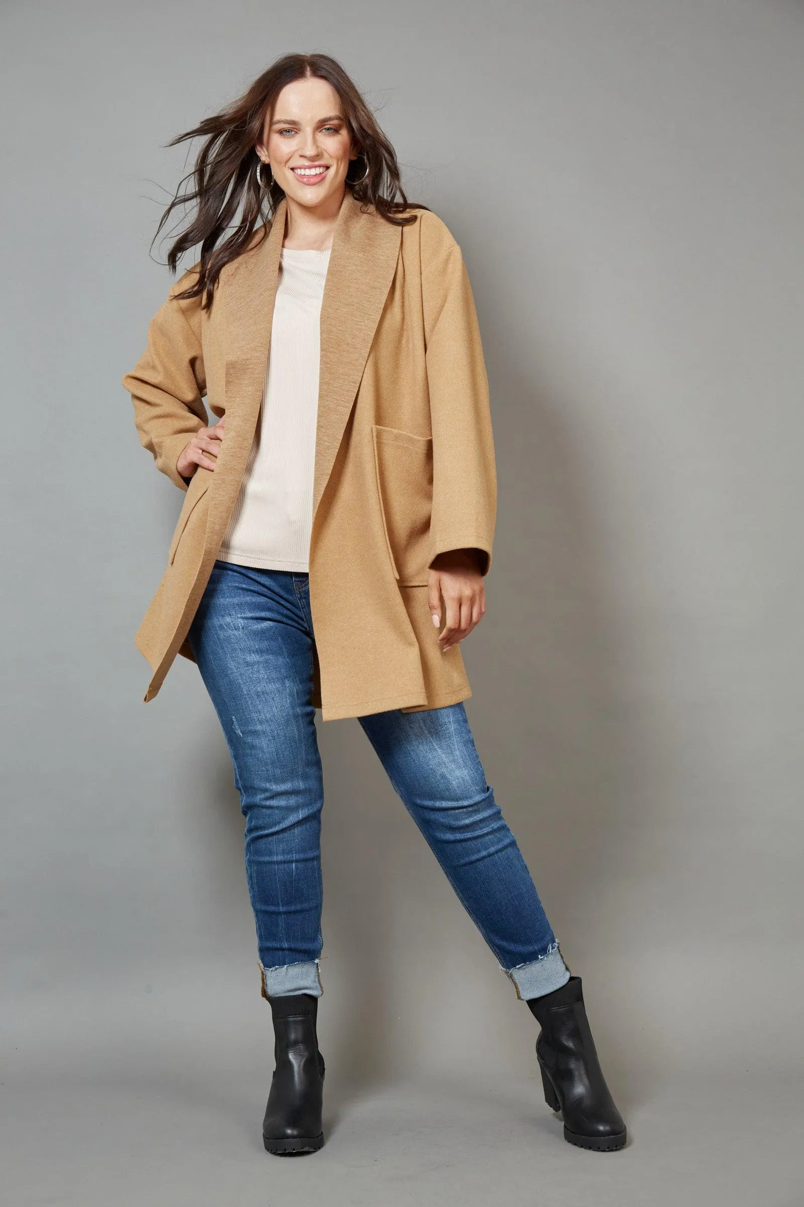 Klein Duster Coat in Camel