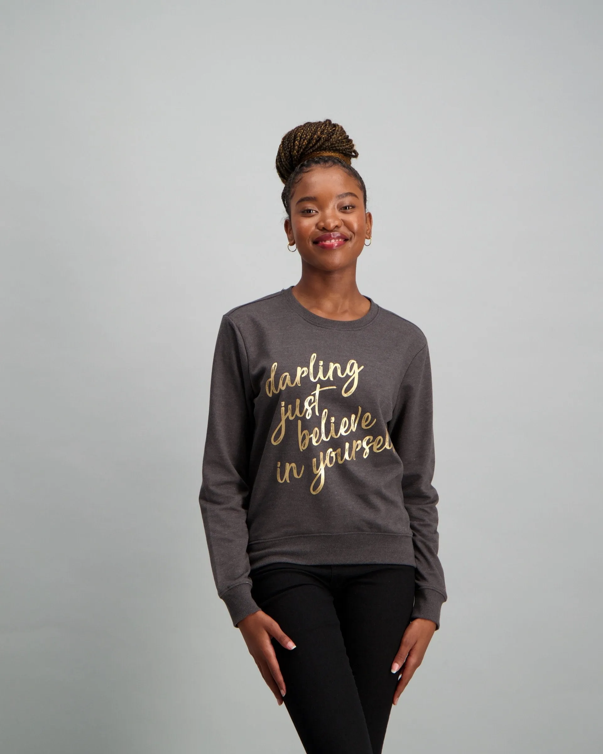 Ladies-Believe In You Active Pullover