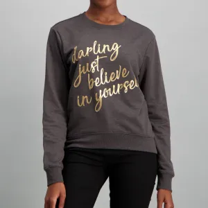 Ladies-Believe In You Active Pullover