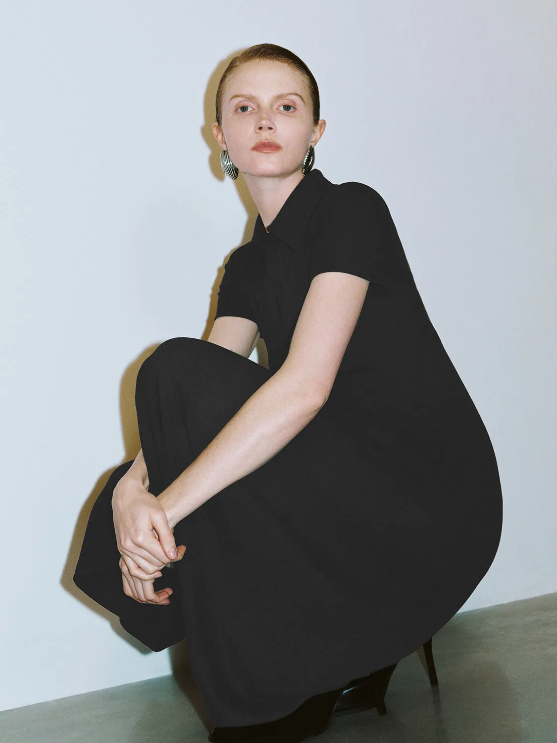 Lapel Skater Dresses