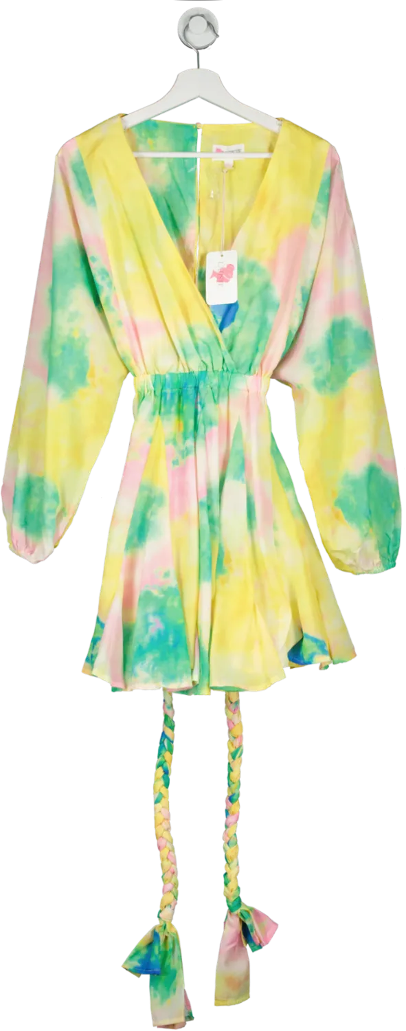 L'Atiste By Amy Multicoloured Tie Dye Skater Dress UK L