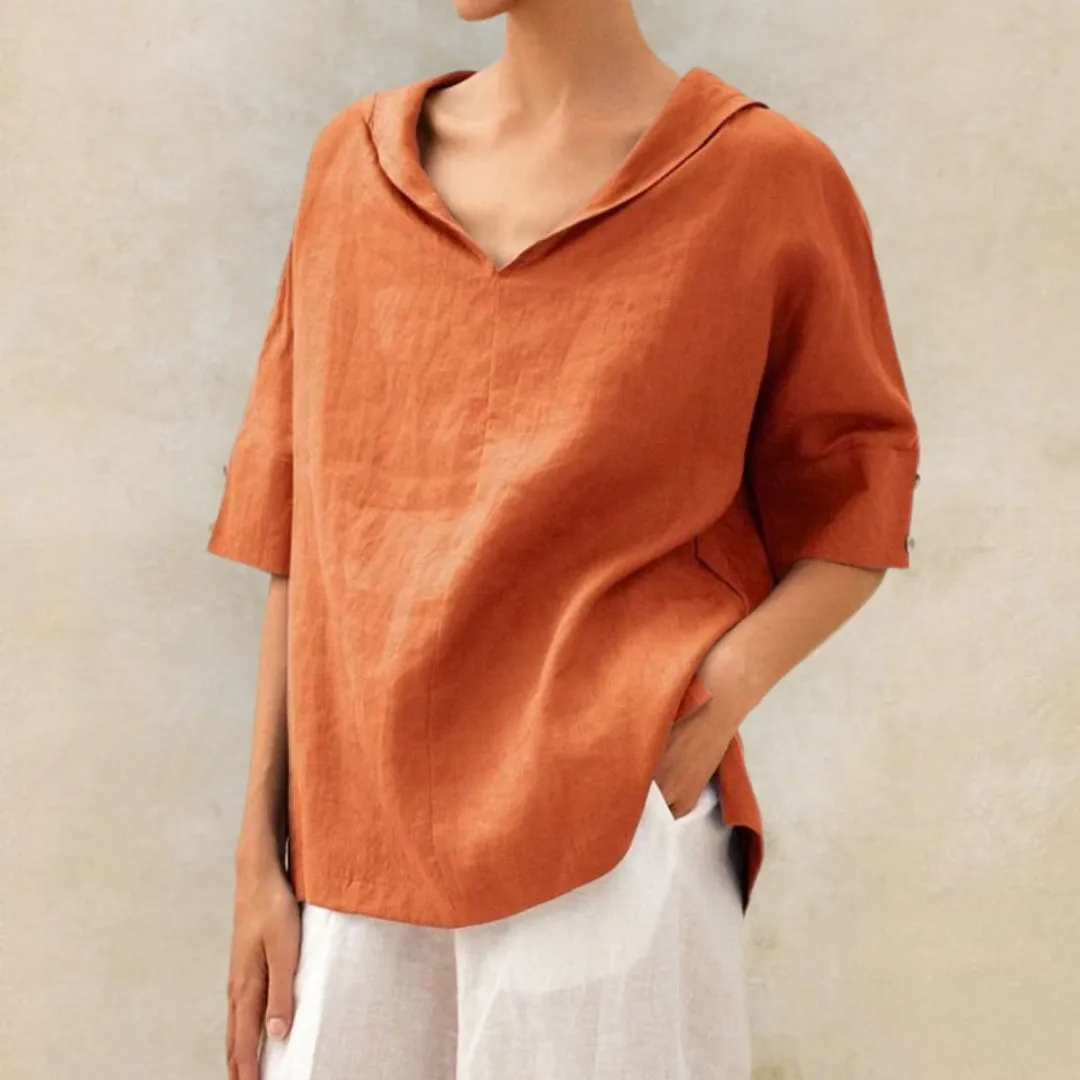 Lena™ - Women's Casual Linen Top