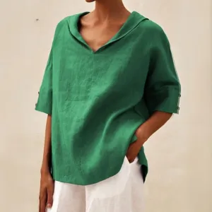 Lena™ - Women's Casual Linen Top