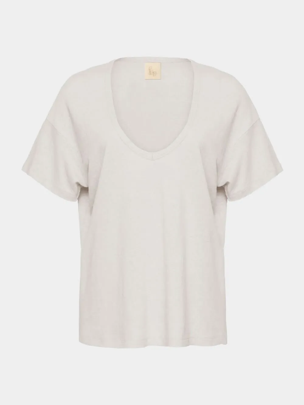 Linen V-Neck T-Shirt