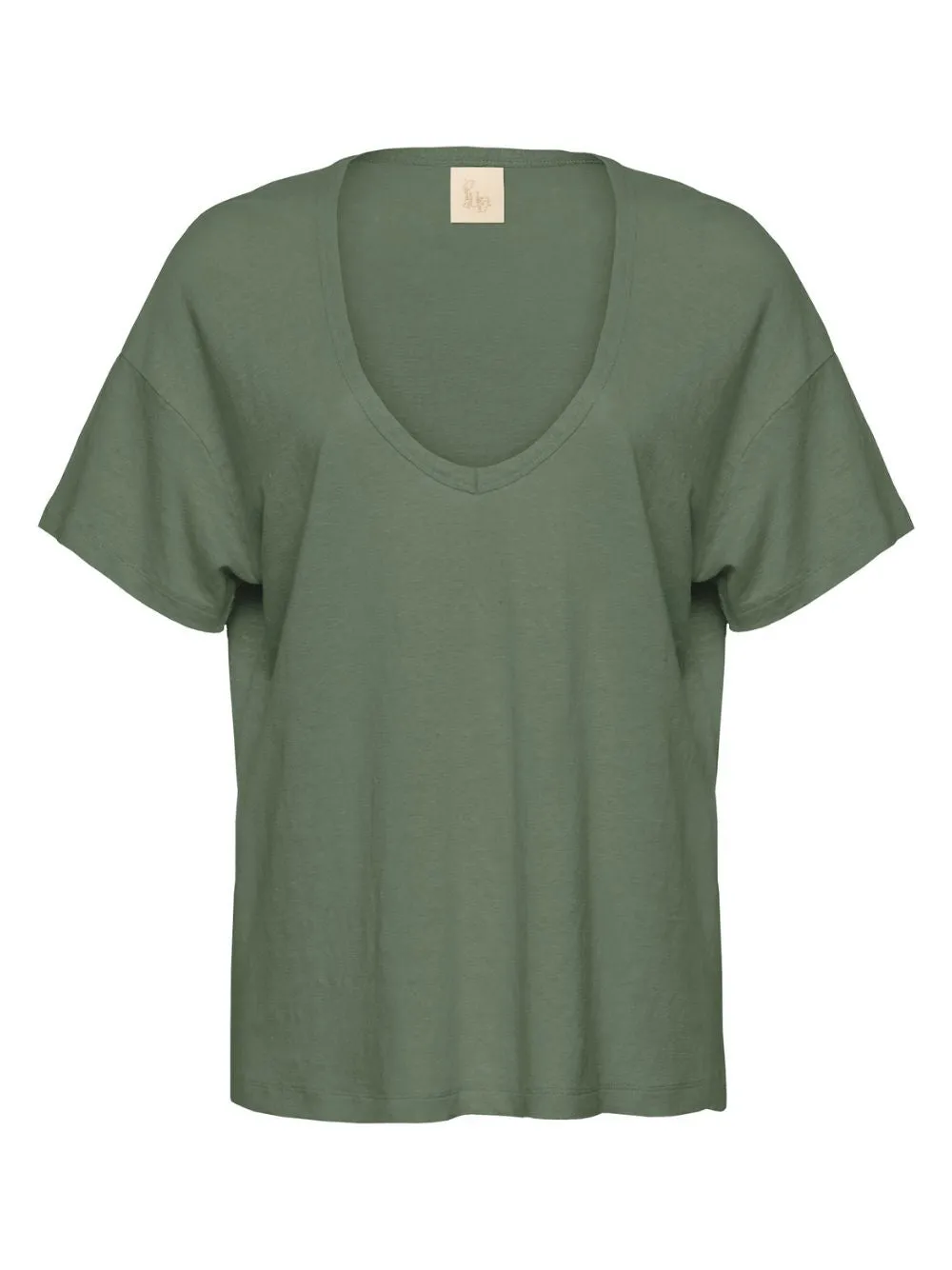 Linen V-Neck T-shirt