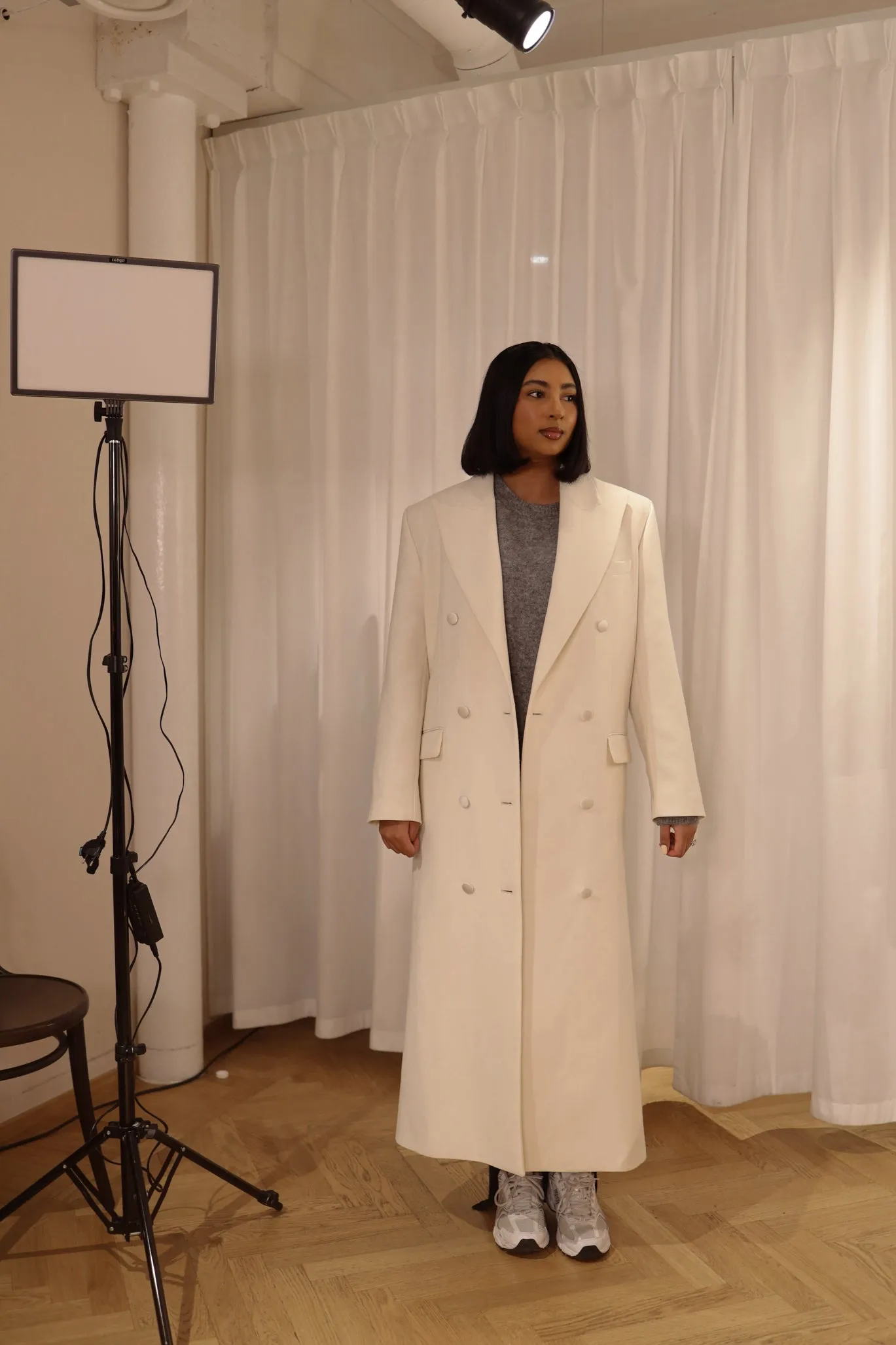 London Duster Coat in English Cream